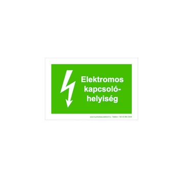 Elektromos kapcsolóhelyiség matrica