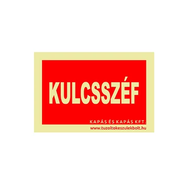 Kulcsszéf utánvilágító tábla