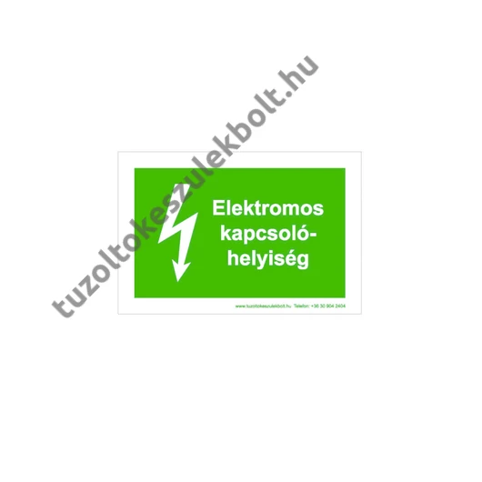 Elektromos kapcsolóhelyiség matrica