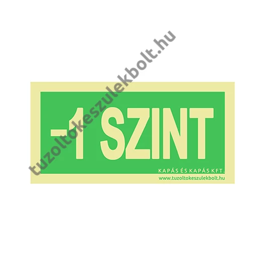 -1 szint utánvilágító tábla
