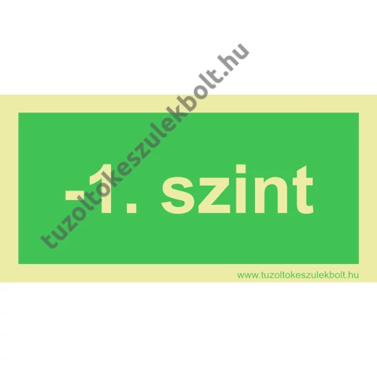 -1 szint utánvilágító tábla