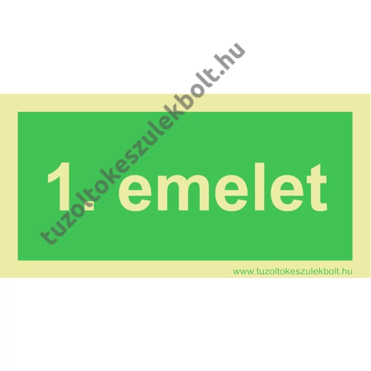 1. emelet utánvilágító tábla