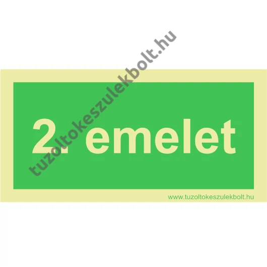 2. emelet utánvilágító tábla