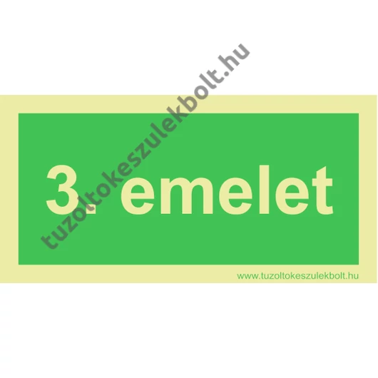 3. emelet utánvilágító tábla
