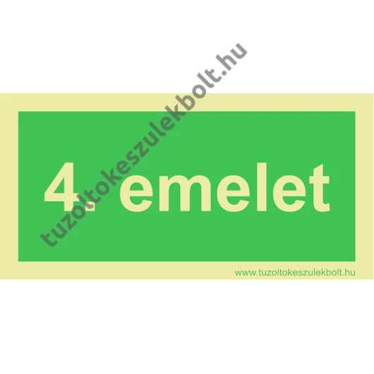 4. emelet utánvilágító tábla