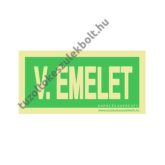 5. emelet utánvilágító tábla