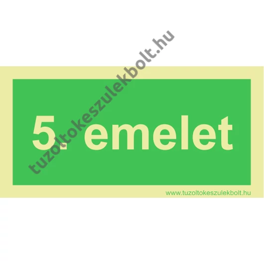 5. emelet utánvilágító tábla