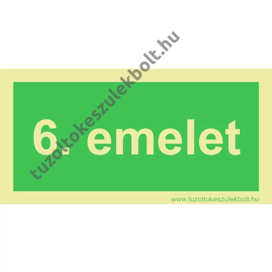6. emelet utánvilágító tábla