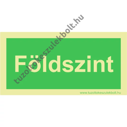 Földszint utánvilágító tábla