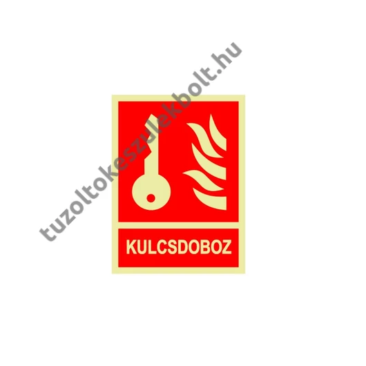 Kulcsdoboz utánvilágító tábla